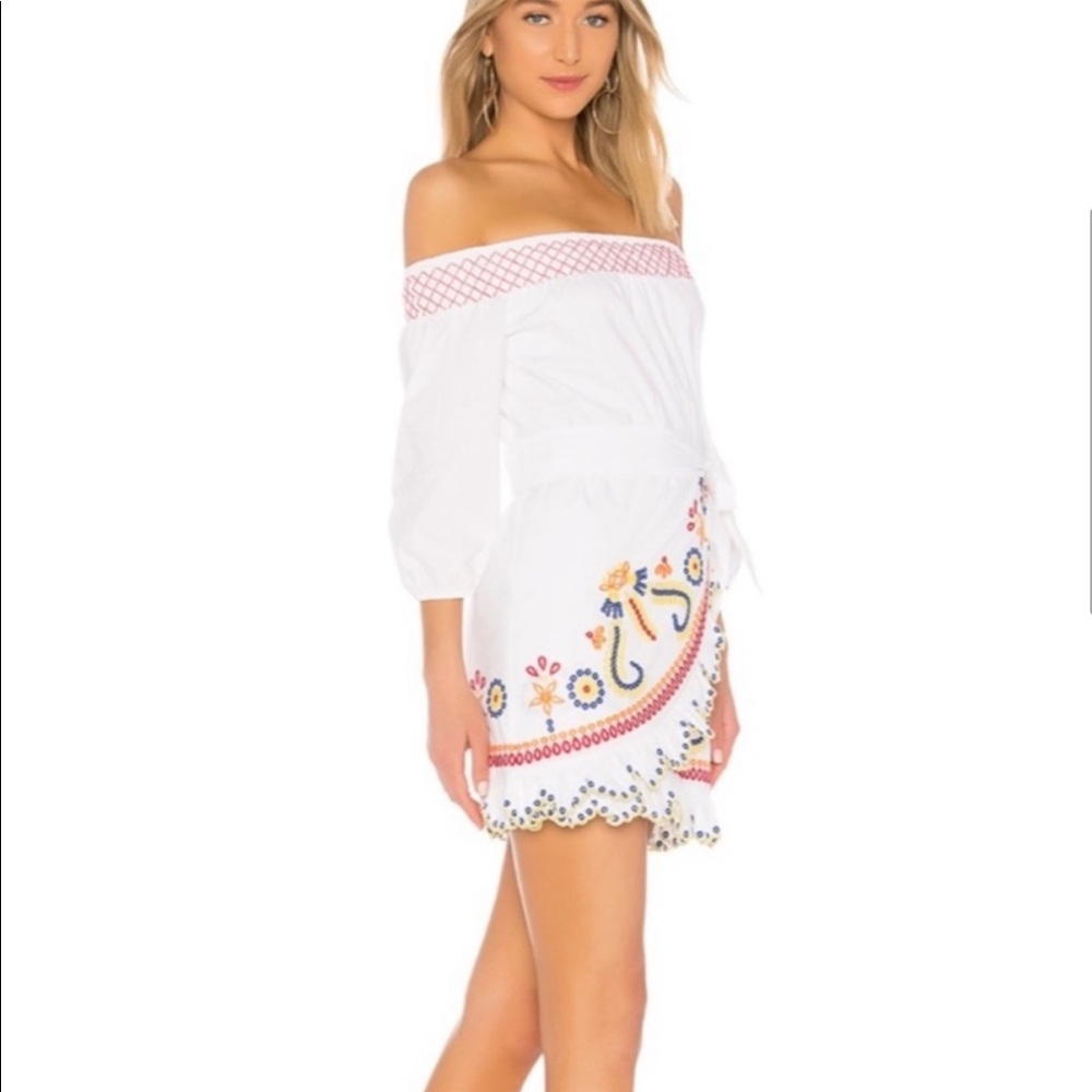Beautiful Tularosa Embroidered Off- Shoulder Dress